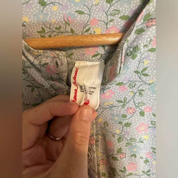 Hanna Andersson long sleeve floral dress. Size 150 (us 12). - Picture 4 of 5